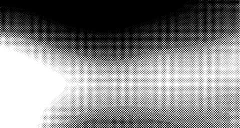 Halftone wave background. Curved gradient texture or pattern. Vertical gradie Stockillustratie