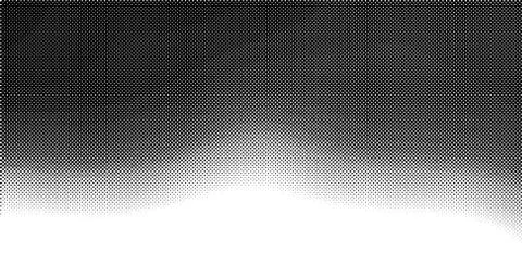Halftone wave background. Curved gradient texture or pattern. Vertical gradie Illustrazione stock