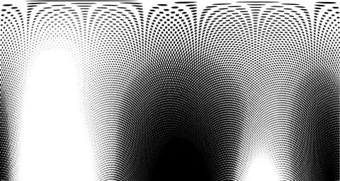 Halftone wave background. Curved gradient texture or pattern. Vertical gradie イラスト素材