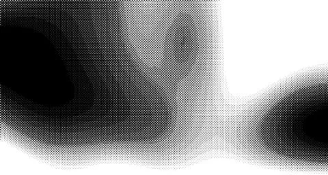 Halftone wave background. Curved gradient texture or pattern. Vertical gradie Stock Illustration