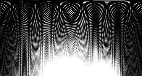 Halftone wave background. Curved gradient texture or pattern. Vertical gradie イラスト素材