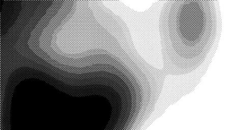 Halftone wave background. Curved gradient texture or pattern. Vertical gradie Illustrazione stock