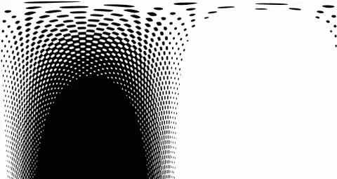 Halftone wave background. Curved gradient texture or pattern. Vertical gradie 스톡 일러스트