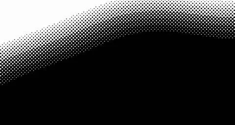 Halftone wave background. Curved gradient texture or pattern. Vertical gradie Stock Illustration