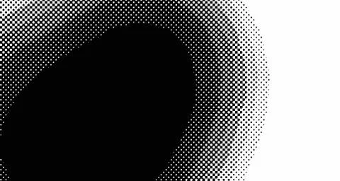 Halftone wave background. Curved gradient texture or pattern. Vertical gradie Stock Illustration