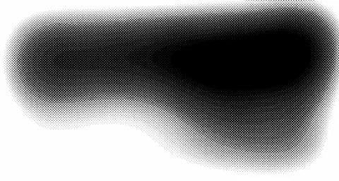 Halftone wave background. Curved gradient texture or pattern. Vertical gradie Stockillustratie