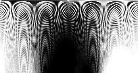 Halftone wave background. Curved gradient texture or pattern. Vertical gradie Stock Illustration