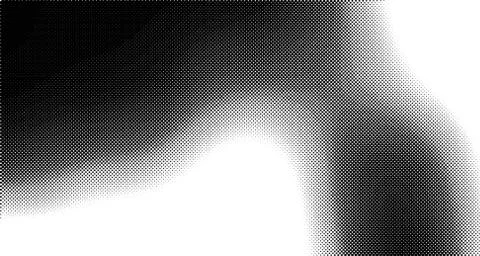 Halftone wave background. Curved gradient texture or pattern. Vertical gradie Illustrazione stock