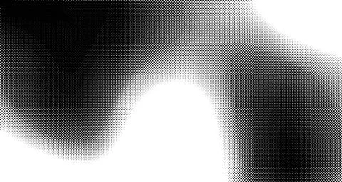 Halftone wave background. Curved gradient texture or pattern. Vertical gradie Illustrazione stock