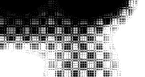 Halftone wave background. Curved gradient texture or pattern. Vertical gradie Illustrazione stock