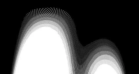 Halftone wave background. Curved gradient texture or pattern. Vertical gradie イラスト素材