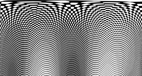 Halftone wave background. Curved gradient texture or pattern. Vertical gradie Stock Illustration