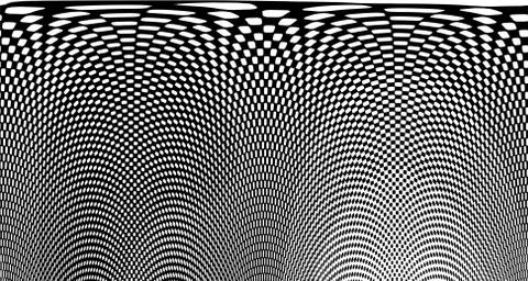 Halftone wave background. Curved gradient texture or pattern. Vertical gradie Stock Illustration