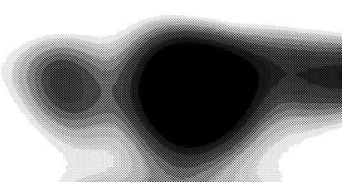 Halftone wave background. Curved gradient texture or pattern. Vertical gradie Stock Illustration