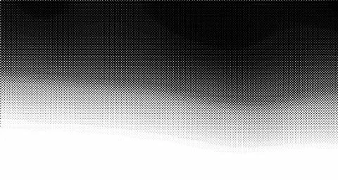 Halftone wave background. Curved gradient texture or pattern. Vertical gradie Stock Illustration