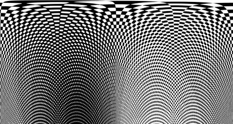 Halftone wave background. Curved gradient texture or pattern. Vertical gradie Illustrazione stock