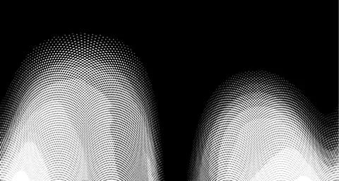 Halftone wave background. Curved gradient texture or pattern. Vertical gradie イラスト素材