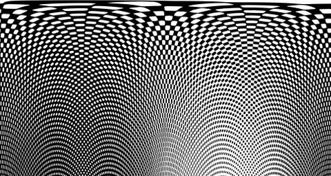 Halftone wave background. Curved gradient texture or pattern. Vertical gradie 스톡 일러스트