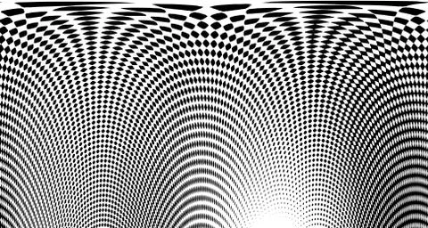 Halftone wave background. Curved gradient texture or pattern. Vertical gradie 스톡 일러스트