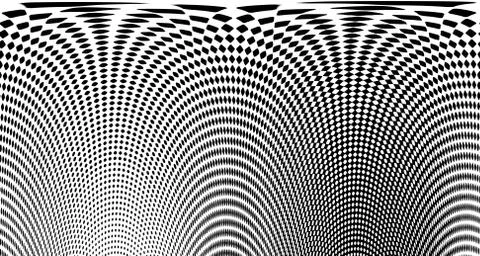 Halftone wave background. Curved gradient texture or pattern. Vertical gradie 스톡 일러스트