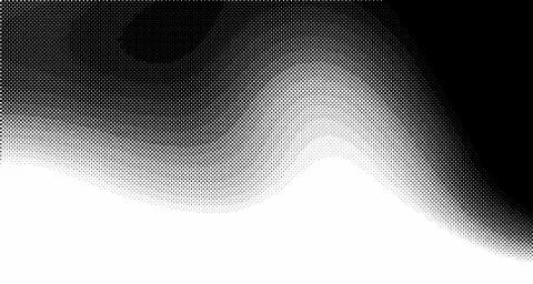 Halftone wave background. Curved gradient texture or pattern. Vertical gradie Stock Illustration