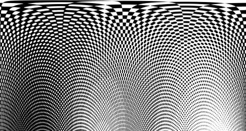 Halftone wave background. Curved gradient texture or pattern. Vertical gradie イラスト素材