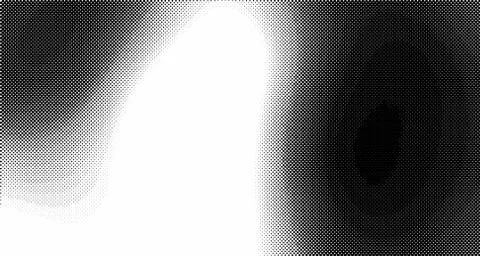 Halftone wave background. Curved gradient texture or pattern. Vertical gradie 스톡 일러스트