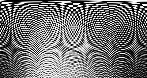 Halftone wave background. Curved gradient texture or pattern. Vertical gradie イラスト素材