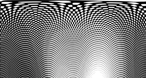 Halftone wave background. Curved gradient texture or pattern. Vertical gradie イラスト素材