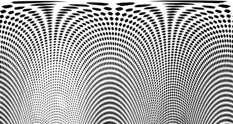 Halftone wave background. Curved gradient texture or pattern. Vertical gradie 스톡 일러스트