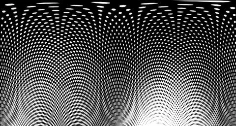 Halftone wave background. Curved gradient texture or pattern. Vertical gradie 스톡 일러스트