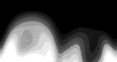 Halftone wave background. Curved gradient texture or pattern. Vertical gradie イラスト素材
