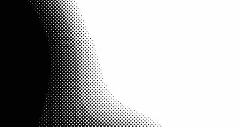 Halftone wave background. Curved gradient texture or pattern. Vertical gradie Stock Illustration