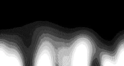 Halftone wave background. Curved gradient texture or pattern. Vertical gradie イラスト素材