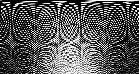Halftone wave background. Curved gradient texture or pattern. Vertical gradie イラスト素材