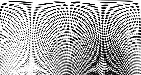 Halftone wave background. Curved gradient texture or pattern. Vertical gradie 스톡 일러스트