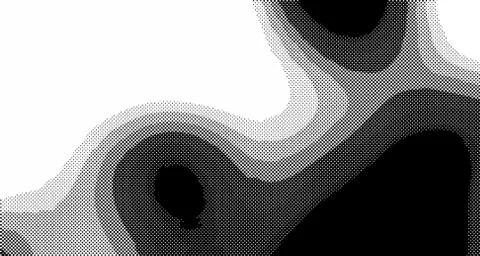 Halftone wave background. Curved gradient texture or pattern. Vertical gradie Stock Illustration