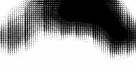 Halftone wave background. Curved gradient texture or pattern. Vertical gradie Illustrazione stock