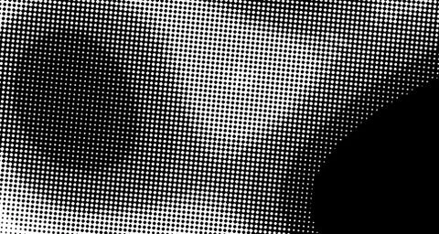 Halftone wave background. Curved gradient texture or pattern. Vertical gradie Illustrazione stock