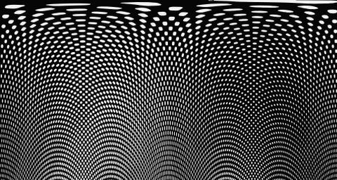 Halftone wave background. Curved gradient texture or pattern. Vertical gradie イラスト素材