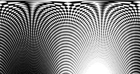 Halftone wave background. Curved gradient texture or pattern. Vertical gradie イラスト素材