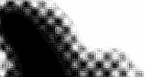 Halftone wave background. Curved gradient texture or pattern. Vertical gradie Stock Illustration