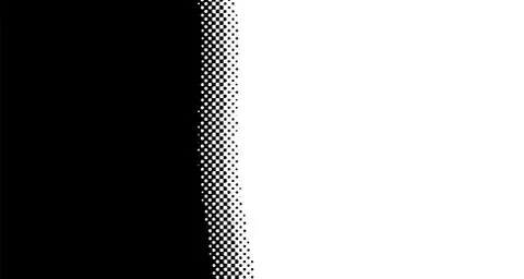 Halftone wave background. Curved gradient texture or pattern. Vertical gradie Stock Illustration