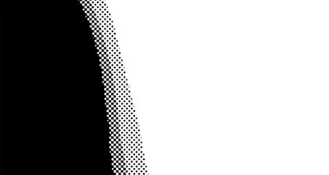 Halftone wave background. Curved gradient texture or pattern. Vertical gradie Stock Illustration
