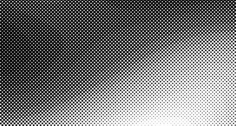 Halftone wave background. Curved gradient texture or pattern. Vertical gradie Stock Illustration