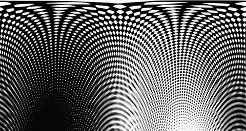 Halftone wave background. Curved gradient texture or pattern. Vertical gradie イラスト素材