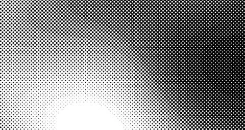 Halftone wave background. Curved gradient texture or pattern. Vertical gradie Stock Illustration