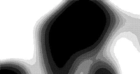 Halftone wave background. Curved gradient texture or pattern. Vertical gradie Illustrazione stock