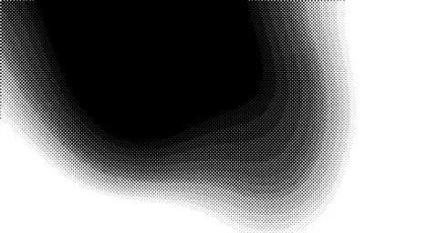 Halftone wave background. Curved gradient texture or pattern. Vertical gradie Stock Illustration