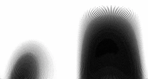 Halftone wave background. Curved gradient texture or pattern. Vertical gradie Stock Illustration